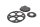 Kit catena di distribuzione, azionamento pompa olio, pignone, ruota dentata BMW R 1100 GS 259 0409 93-99