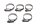 Slangklämma set, spännklämmor 0-022 BMW F 650 GS Dakar R13 0176 00-03