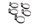 Slangklämma set, spännklämmor 0-022 BMW F 650 GS Dakar R13 0176 00-03