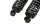 Rear shock absorber pair, tension strut, left and right Suzuki GSX 1100 F GV72C 88-96