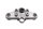 Övre gaffelbrygga, styrlagerfäste, chassi BMW R 1100 GS 259 0409 93-99