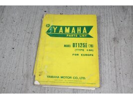 Teileliste englisch Yamaha DT125 91-06