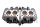 Topplock, ventilkåpa, fyrvägsintag, avgasrör Kawasaki Z 650 KZ650B 77-80