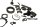 Schroefset motormontage bouten veren Yamaha XS 750 SE 3L3 80-82