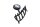Emblemgrillskydd vänster logotyplist BMW F 650 GS Dakar R13 0176 00-03