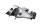 Footrest bracket carrier plate front left driver BMW R 1100 GS 259 0409 93-99