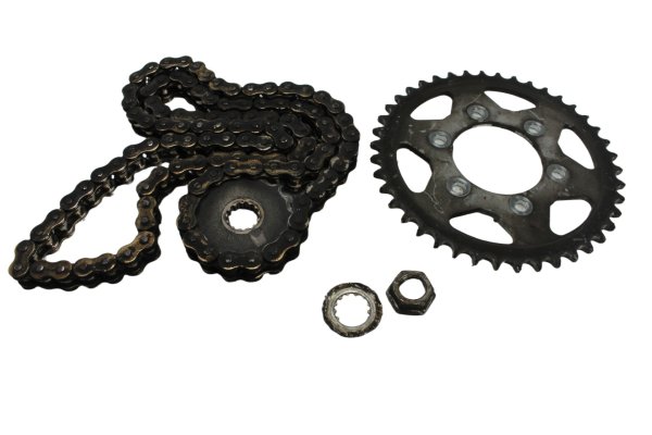 Tandwiel, rondsel, ketting, complete aandrijfset Kawasaki ZX-7R ZX750N 96-99