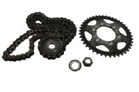 Tandwiel, rondsel, ketting, complete aandrijfset Kawasaki ZX-7R ZX750N 96-99