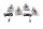 Kettingspanner swingarm set kettingspanblokken BMW F 650 GS Dakar R13 0176 00-03