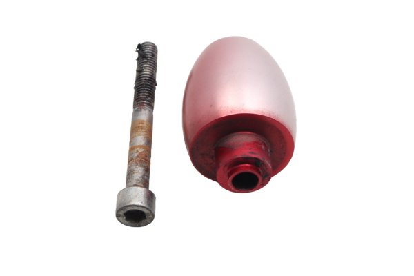 Handlebar weight, red handlebar end cover Kawasaki ZR 7S ZR750F H 01-04