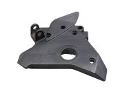 Footrest bracket, carrier plate, front right, mount Kawasaki ZR 7S ZR750F H 01-04