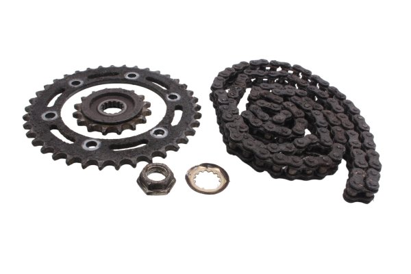 Sprocket, pinion, drive chain set, chain kit Kawasaki ZR 7S ZR750F H 01-04