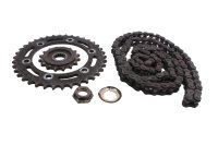 Sprocket, pinion, drive chain set, chain kit Kawasaki ZR...