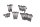 Cylinder head screw set valve cover Kawasaki ZR 7S ZR750F H 01-04