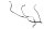 Brake line set hydraulic hose Ducati Monster 1200 S M600 14-16