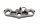 Abrazadera superior del puente de la horquilla, abrazadera del rodamiento de la dirección, cabezal de dirección Moto Guzzi Breva V 1100 LP 04-07