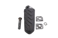 Soporte para almohadilla de goma del reposapiés trasero izquierdo Moto Guzzi Breva V 1100 LP 04-07