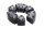Set di gommini per porta pignone e ammortizzatore per ruota posteriore BMW F 650 GS Dakar R13 0176 00-03