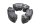 Set di gommini per porta pignone e ammortizzatore per ruota posteriore BMW F 650 GS Dakar R13 0176 00-03