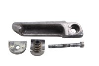 Rear left footrest with bracket, spring, and screw Kawasaki ZR 7S ZR750F H 01-04