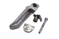 Rear left footrest with bracket, spring, and screw Kawasaki ZR 7S ZR750F H 01-04