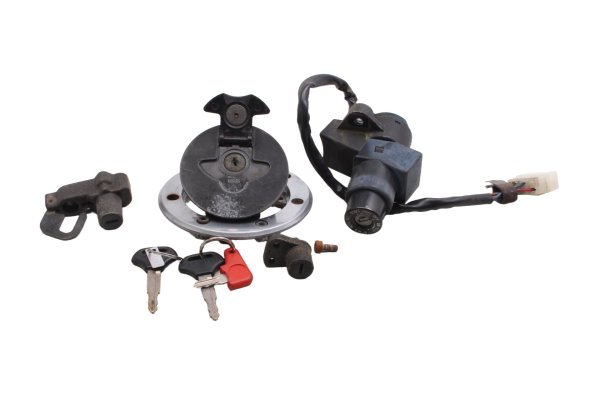 Ignition lock, fuel cap lock, seat lock set Kawasaki ZR 7S ZR750F H 01-04
