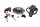 Ignition lock, fuel cap lock, seat lock set Kawasaki ZR 7S ZR750F H 01-04