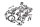 écrous filetés du cadre de vis BMW F 650 GS Dakar R13 0176 00-03