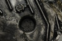 Oil pan, engine, ribbed oil pan, drain plug Yamaha XJ 900 F 4BB 91-94
