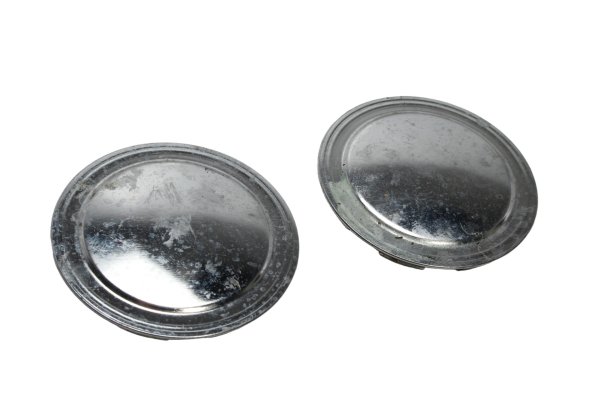 Embellecedores de ruedas decorativos, cromados, izquierdo y derecho. Yamaha V-Max 2WE 91-06