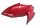 Front fairing, top left, headlight mask, red Kawasaki ZR 7S ZR750F H 01-04