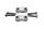 Handlebar clamp set, clamping blocks, screws Kawasaki ZR 7S ZR750F H 01-04
