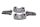 Handlebar clamp set, clamping blocks, screws Kawasaki ZR 7S ZR750F H 01-04
