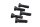 Wheel bolt set, hexagonal, rear wheel rim BMW R 1200 GS K25 0307 R12 04-07
