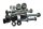 Portapacchi posteriore con supporto per borse laterali Ducati Monster 1200 S M600 14-16