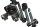 Portapacchi posteriore con supporto per borse laterali Ducati Monster 1200 S M600 14-16