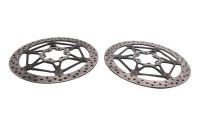 Discos de freno delanteros, izquierdo y derecho, perforados a 6 mm. Moto Guzzi Breva V 1100 LP 04-07