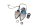 LED-takasuuntavilkut, vasen ja oikea, kolmionmuotoiset BMW R 1200 GS K25 0307 R12 04-07