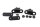 Etuistuimen kiinnitystelinesarja BMW R 1200 GS K25 0307 R12 04-07