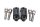 Colliers de guidon, té de fourche supérieur, colliers de fixation BMW R 1200 GS K25 0307 R12 04-07