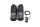 Repose-pieds en caoutchouc arrière gauche/droite conducteur BMW R 1200 GS K25 0307 R12 04-07