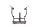 Front fairing support, antler frame holder Kawasaki ZR 7S ZR750F H 01-04