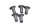 Skruer til bagbremseskive BMW R 1200 GS K25 0307 R12 04-07