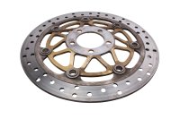 Front brake disc, drilled, floating, concentricity...