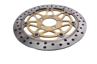 Front brake disc, drilled, floating, concentricity...