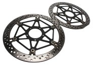 Front brake discs, pair, drilled, screw fastening Ducati Monster 1200 S M600 14-16