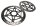 Front brake discs, pair, drilled, screw fastening Ducati Monster 1200 S M600 14-16