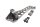 Left luggage rack mount, pannier holder mount BMW R 1200 GS K25 0307 R12 04-07