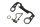Support de conduite de frein, avant supérieur, collier Ducati Monster 1200 S M600 14-16