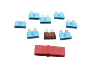 15A blade fuses, set of 7, 32V BMW R 1100 GS 259 0409 93-99
